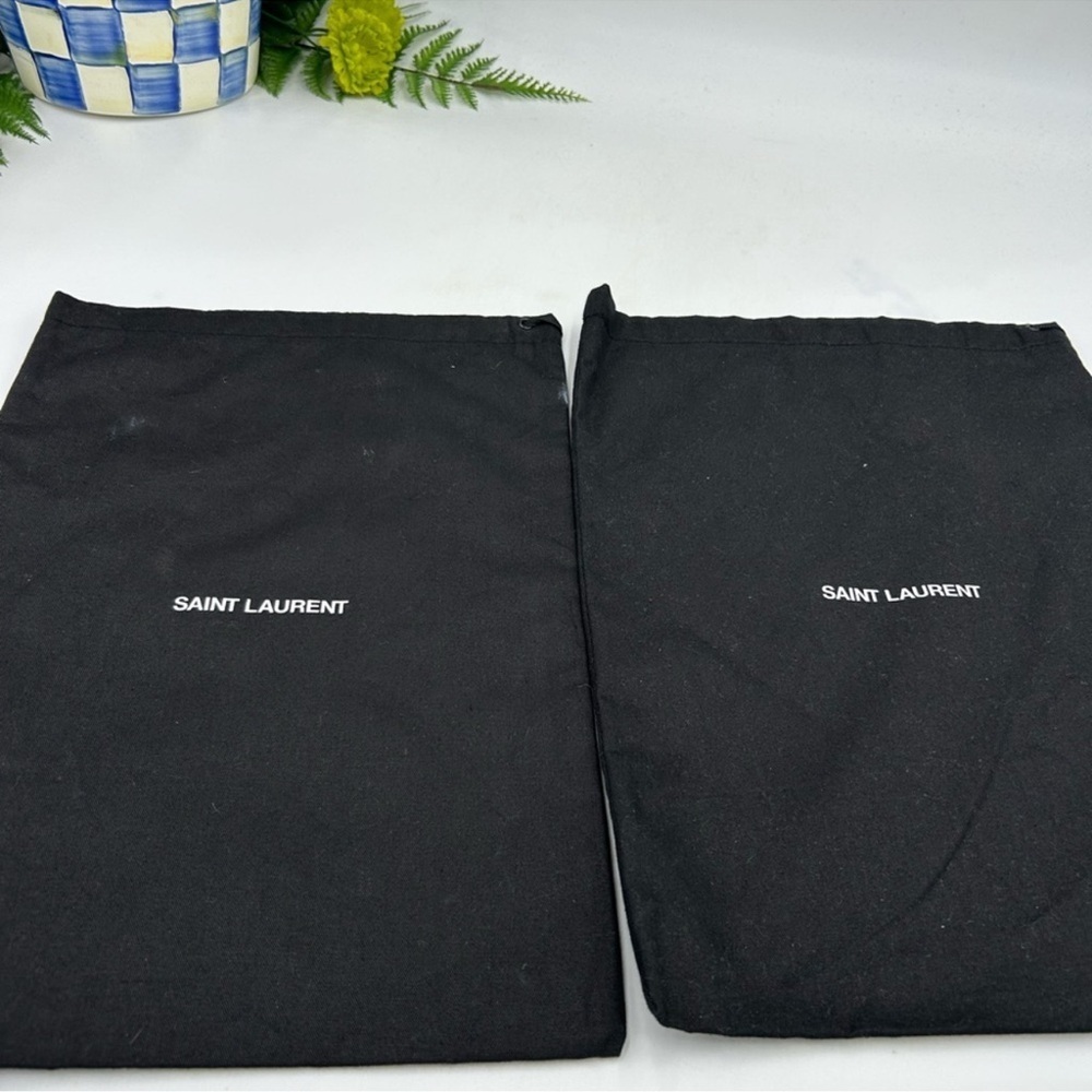 Saint Laurent drawstring, dust or bags set of two - Picture 2 of 5